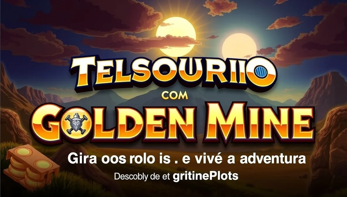 Mina de ouro com cristais brilhantes